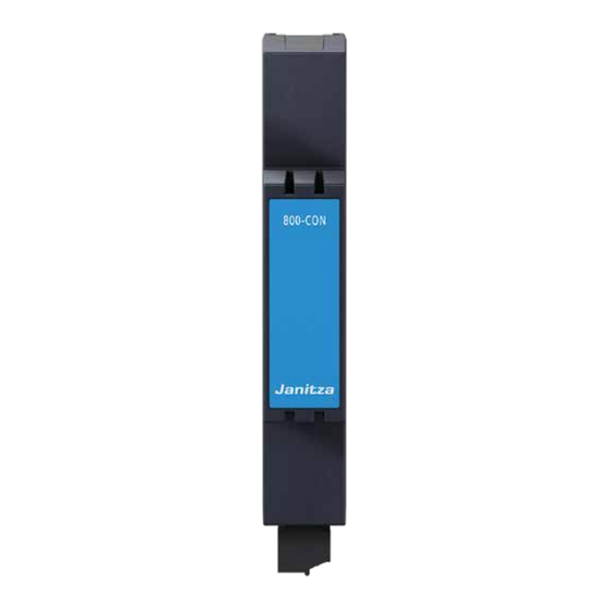 janitza 800-CON User Manual And Technical Data
