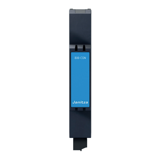 janitza 800-CON Installation Manual