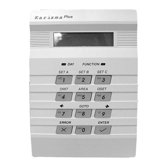 Novar ED&S Karizma Plus Operating Instructions Manual