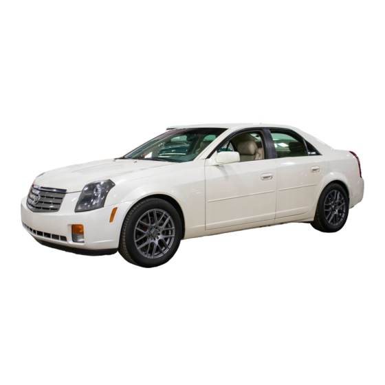 Cadillac CTS 2003 Manuals
