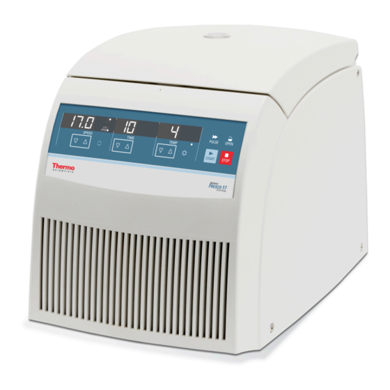 Thermo Scientific Heraeus Fresco 21 Instructions For Use Manual