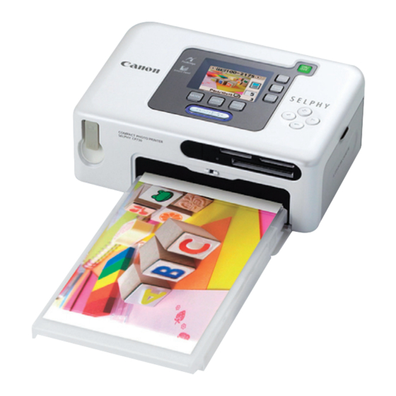 Canon SELPHY CP720 Printing Manual