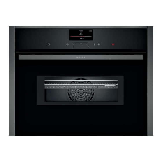 NEFF C17MS32G0B Oven Microwave Manuals