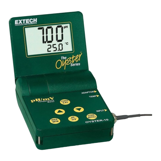 Extech Instruments Oyster Series User Manual