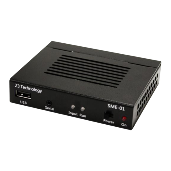 Z3 Technology Z3-SME-01 User Instructions