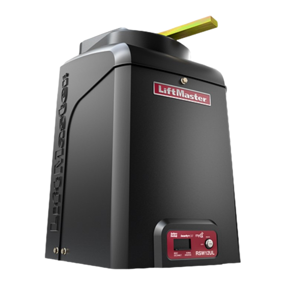 Chamberlain RSW12UL Installation Manual