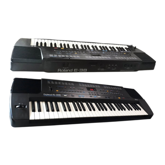 Roland E-38 Owner's Manual