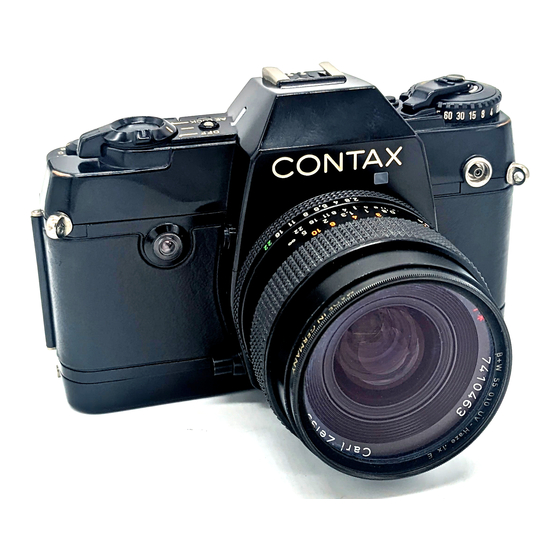 Contax 137 MD Quartz Operating Instructions Manual