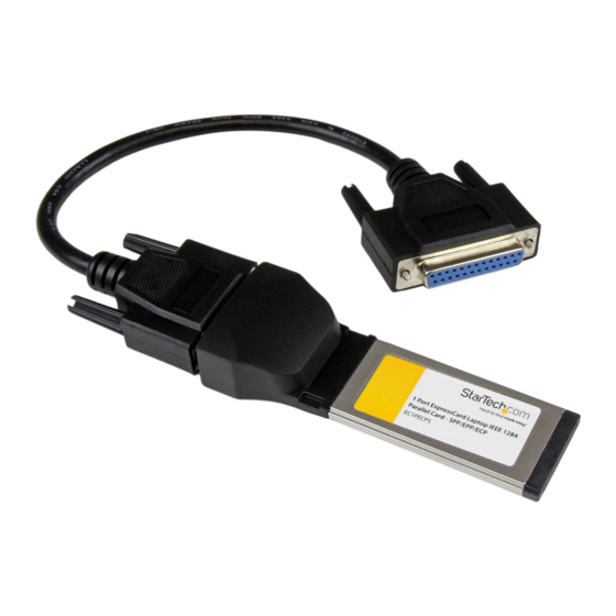 StarTech.com EC1PECPS Spec Sheet