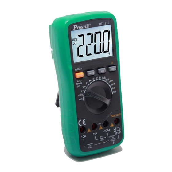 ProsKit MT-1710 User Manual