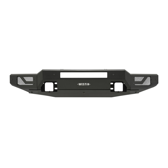 Westin PROMOD FRONT BUMPER Installation Instructions Manual