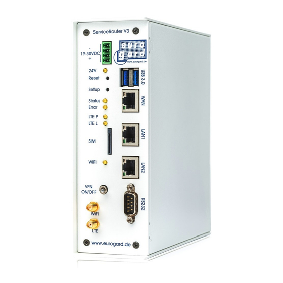 Eurogard ServiceRouter V3 Quick Start