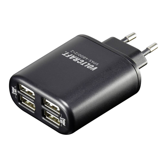 VOLTCRAFT SPAS-4800/2+2 Important Notes