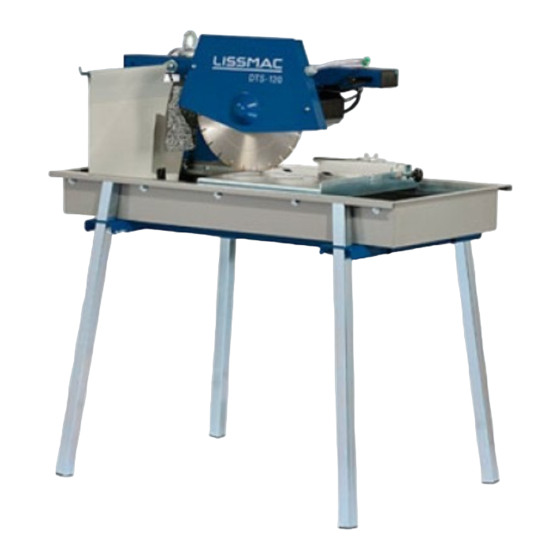 Lissmac DTS 120 Operation Manual