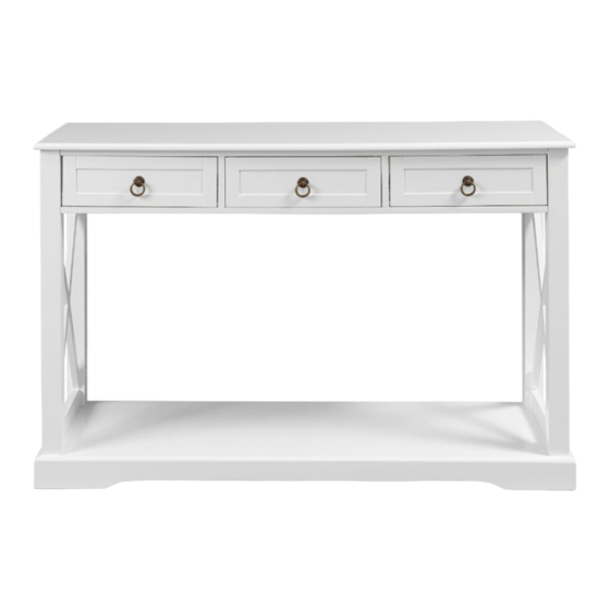 Mocka Hamptons Console Table Assembly Instructions Manual
