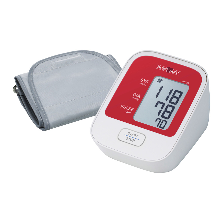 Heart Sure BP100 - Automatic Blood Pressure Monitor Manual