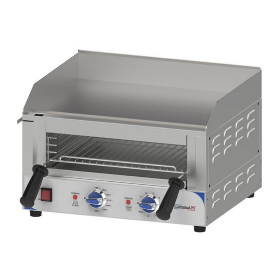 User Manuals: Casselin CPAST480 Griddle Toaster