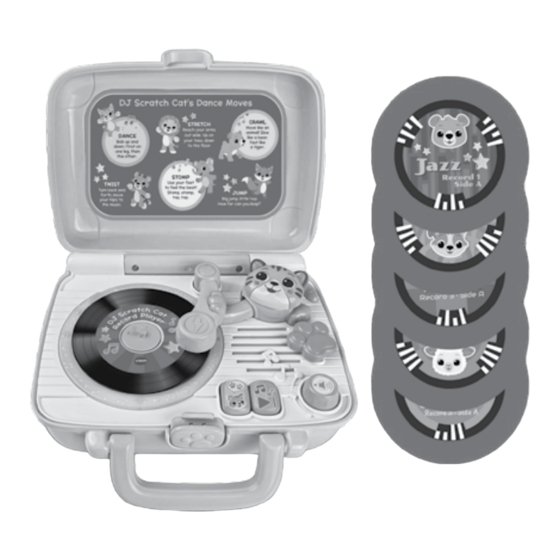 VTech DJ Scratch Cat Record Player Instruction Manual