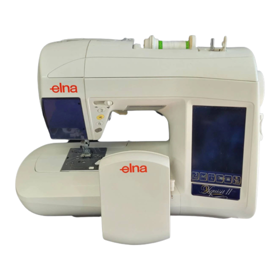 ELNA xquisit Embroidery Sewing Machine Manuals