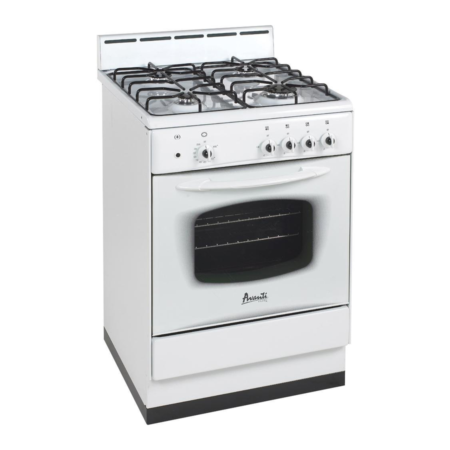 Avanti DG240W Instruction Manual