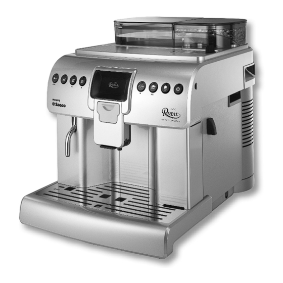 Saeco Royal HD8930 Operating Instructions Manual