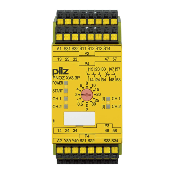 Pilz PNOZ XV3.3P Operating Instructions Manual