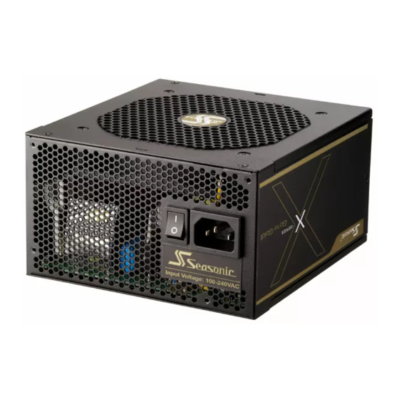 Seasonic X Series Owner's Manual
