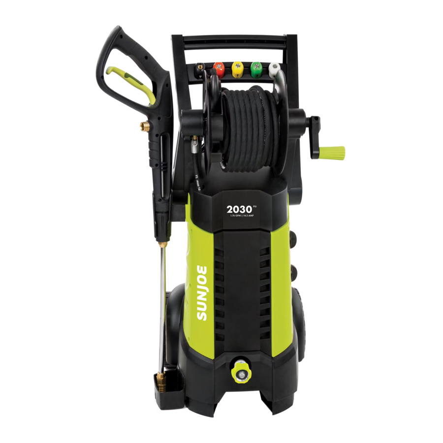 SunJoe SPX3001 - 14.5A Electric Pressure Washer Manual
