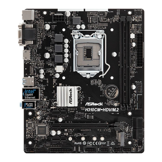 ASROCK H310CM-HDV/M.2 Manuals