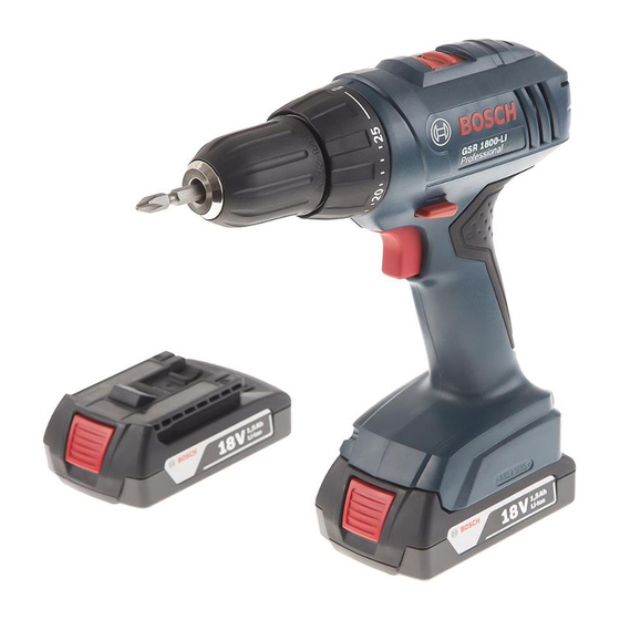 Bosch Professional GSR 1440-LI Original Instructions Manual