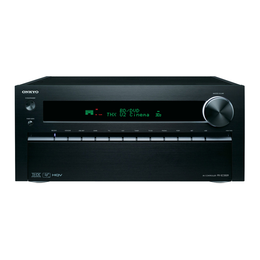 Onkyo PR-SC5509 Firmware Update