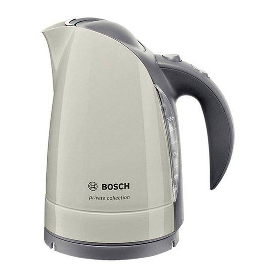 Bosch TWK6 Series Instructions For Use Manual