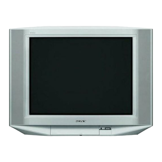 Sony Trinitron KV-HS38M61 Service Manual