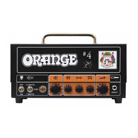 ORANGE #4 Jim Root Terror Owner's Manual