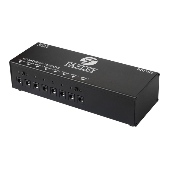 FAZLEY PBP-03 User Manual