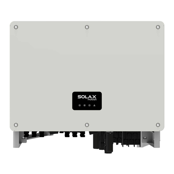 SolaX Power X3-Mega 50KW Quick Installation Manual