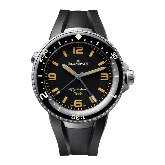Blancpain Fifty Fathoms Tech GOMBESSA Manuals