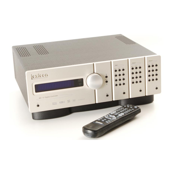 Lexicon MC-12 - REV 4 User Manual