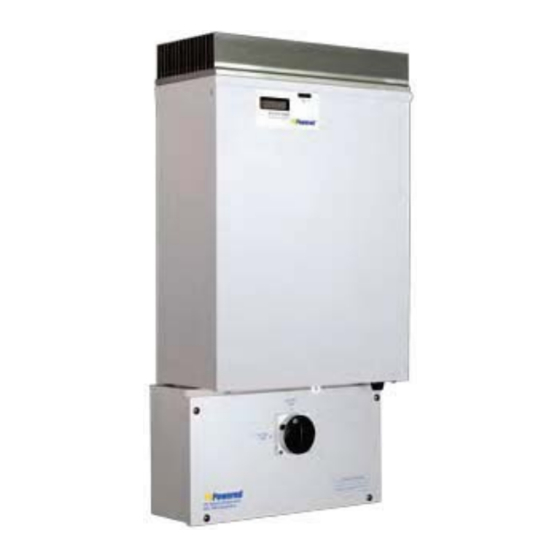 PV Powered Grid-Tied Installation & Operation Manual