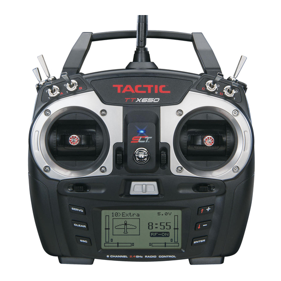 Hobbico TACTIC TTX650 Transmitter Manuals