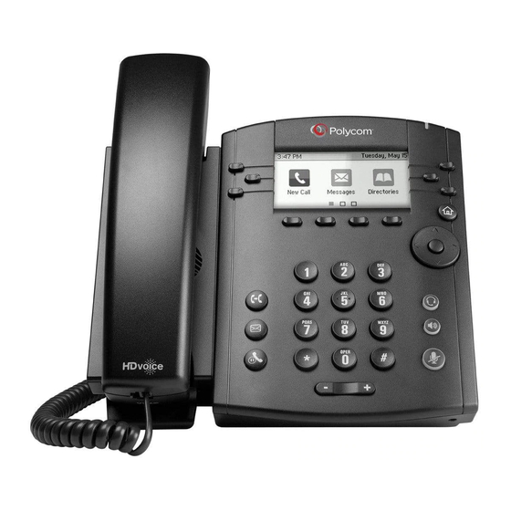 Polycom VVX 300 Quick User Manual