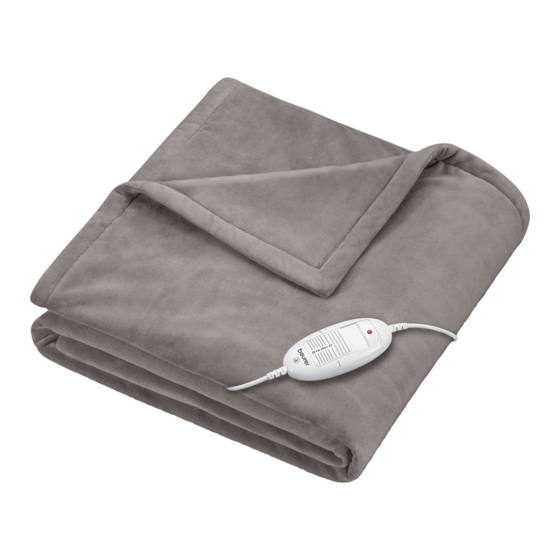 Beurer HD 75 Cosy Taupe Instructions For Use Manual