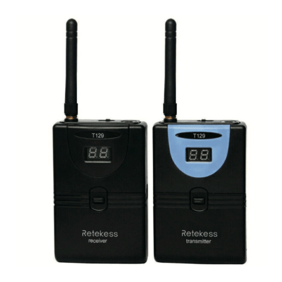 Retekess T129 Instructions