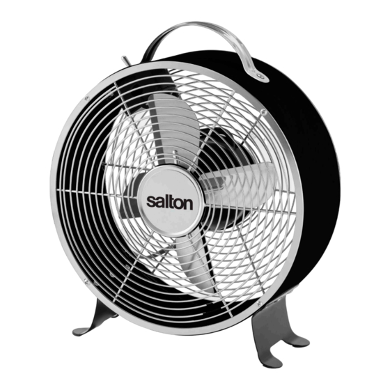 Salton SCF25 Instruction Manual