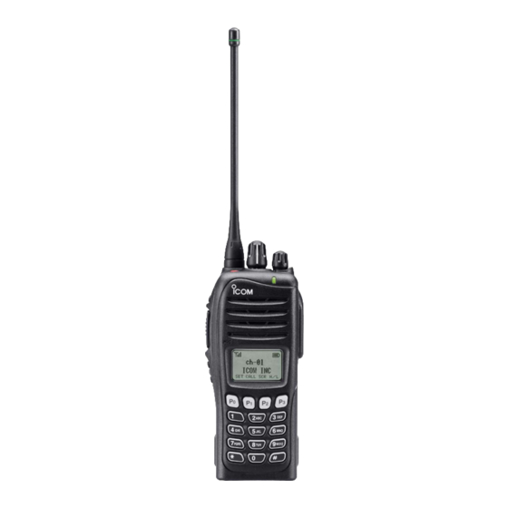 ICOM IC-F3161 SERIES INSTRUCTION MANUAL Pdf Download | ManualsLib