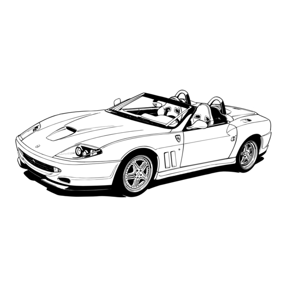 Ferrari 550 Barchetta pininfarina Owner's Manual