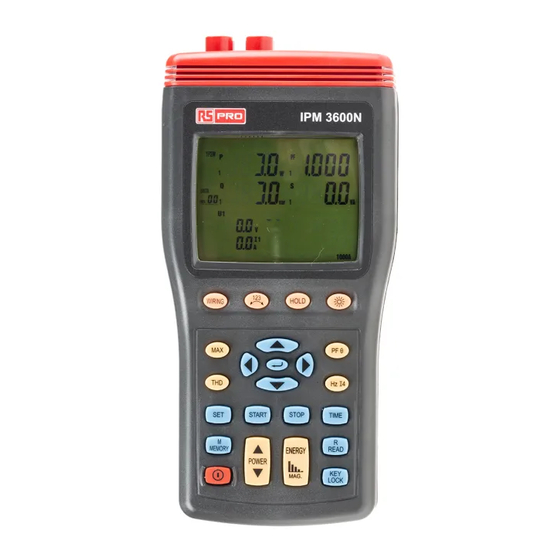 RS PRO IPM 3600N Instruction Manual