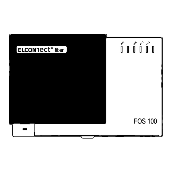 Elcon Elconnect Fiber FOS 100 Short Operating Instructions