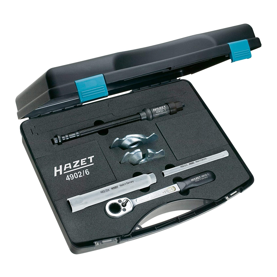 Hazet 4902/6 Operating Instructions Manual