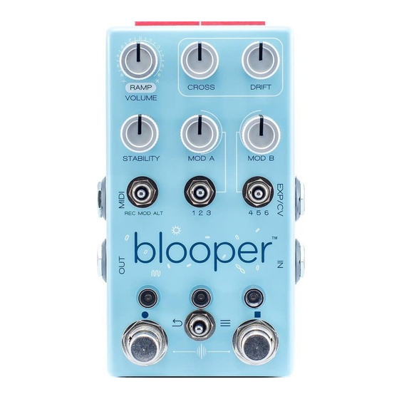 Chase Bliss Audio Blooper Web Manual